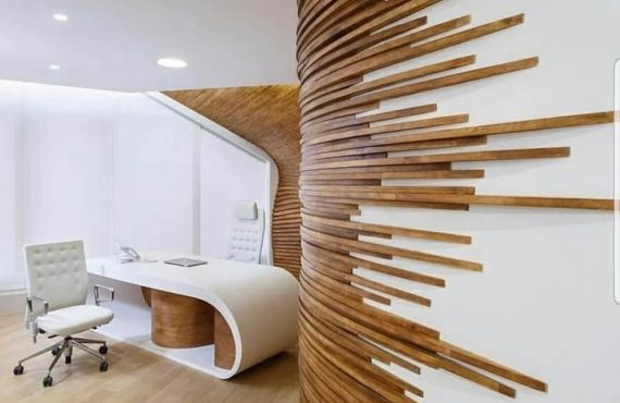 Modern office space transformed through a recent office renovation