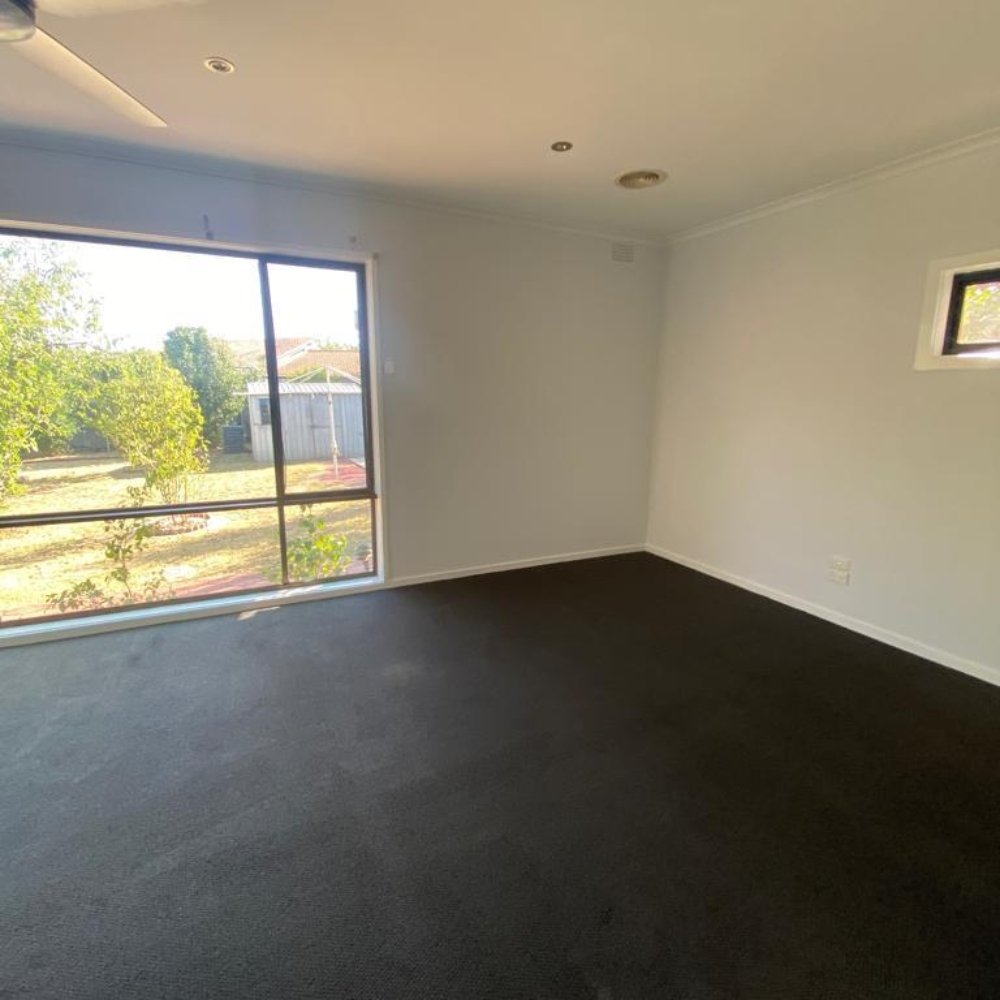 House after renovation with new paint and clean walls